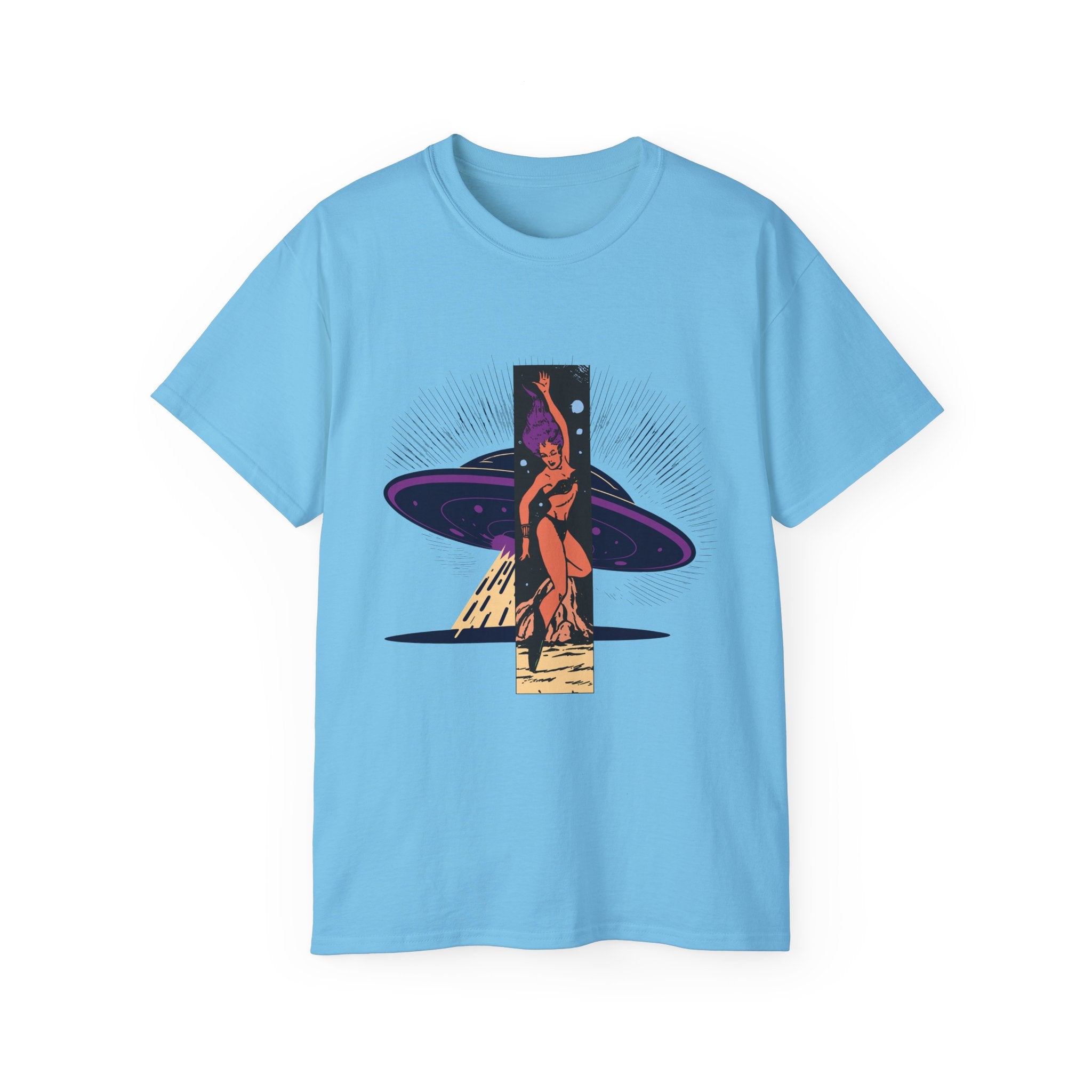 Space Warrior - Unisex Cotton Tee (Front) - Damned Threads